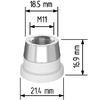 Керамический держатель сопла D21,4 (M11) для Raytools  арт.120515092A - st-e.info - Клинцы