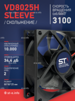 Вентилятор VD8025H sleeve (скольжение) 24V - st-e.info - Клинцы