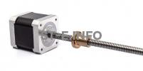 Шаговый двигатель 42HSL48-1204JA08-E150 (Tr8*8) - st-e.info - Клинцы